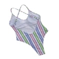thumbnail image 4 of Women‘s Striped One-piece Swimsuit Color Blocking Sling Swimwear, 4 of 4