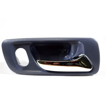 - PT Auto Warehouse HO-2580MJ-FR - Inner Interior Inside Door Handle, Blue (Lapis) Housing with Chrome Lever - 4-Door Sedan, with Power Lock Hole, Passenger Side Front