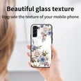 thumbnail image 5 of Nalacover for Samsung Galaxy S21 FE Slim Case,Exquisite Floral Pattern 360 Rotating Diamond Ring Holder Anti-Scratch Soft TPU Silicone Bumper Rubber Tempered Glass Back Cover.Black, 5 of 9