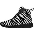 thumbnail image 3 of Aidianart Womens Zebra High Top Shoes High Top Sneakers Size 13, 3 of 5