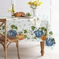 thumbnail image 5 of Thanksgiving Tablecloth, Autumn Pumpkins Vines Rectangle Table Cloth 60x84 Inch, Maple Leaf Fall Harvest Tablecloths, Waterproof Spillproof Table Cover for Dinner Kitchen Party Holiday Decoration, 5 of 5