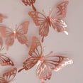 thumbnail image 6 of VerPetridure Hb020 Metal Texture 3D Hollow Simulation Butterfly Rose Gold 3D Flying Hollow Butterfly Home Decoration Festive Party Layout Cardboard Butterfly Wall Sticker, 6 of 9