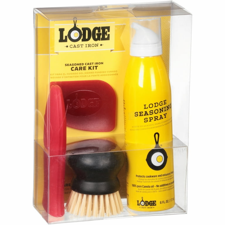 2 count Lodge Seasoned Cast Iron Care Kit 4 piece * NEW Gift Ready