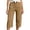 Khaki, variant on Capri Pants for Women Corduroy Wide Leg Lightweight Sweatpants Lounge Casual Baggy Drawstring Capris Pockets Hawaiian Beach Vacation Cropped Trousers