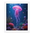 thumbnail image 5 of Paint by Numbers Kit for Adults, Pink Jellyfish Ocean Underwater Scene Paint by Numbers, Easy Paint by Numbers Kit for Adults Beginner, DIY Adult Paint by Number Kits on Canvas, 12x16in Home Decor, 5 of 7