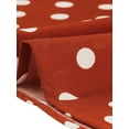 thumbnail image 6 of INSPIRE CHIC Women's Belted Elastic Waist Vintage A-Line Midi Skirt S Orange-Polka Dot, 6 of 7