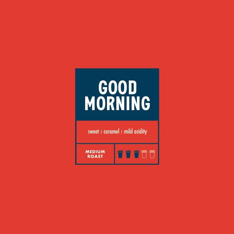 Boyd's Good Morning Ground Coffee, Medium Roast, 5 Pack – 2.5 oz Portions