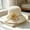 Beige, variant on AirLoni Wide Brim Sun hat Hollow Out Woven Sunshade Hat Soft Breathable Flexible Big Brimmed Fisherman Hat Washable Vacation Travel Outdoor Hat Bucket Hat Beige,One Size