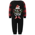 thumbnail image 1 of Christmas Family Pajamas Letter Santa Hat Print Tops and Plaid Pants, 1 of 9
