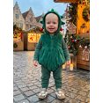 thumbnail image 6 of RUINIXCW Newborn Baby Christmas Costume Infant Baby Girl Boy Christmas Outfit Fall Winter Fleece Romper Sleeveless Hooded Zipper Xmas Cosplay Clothes, 6 of 9