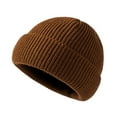 thumbnail image 2 of Airle Bonnet Tricoté Fait Main Évasé Décontracté Extensible Résistant au Froid Couleur Unie Automne Hiver Bonnet pour Femmes pour Extérieur, 2 of 8