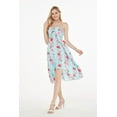 thumbnail image 5 of Robe Hawaïenne Luau à Imprimé Floral pour Femmes TTG Rose Turquoise Hibiscus, 5 of 5