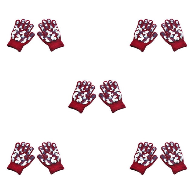 Guantes de Invierno Minnieouse para Niños Camuflaje Rojo Type2 NO2