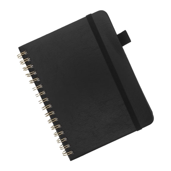 NICERIO Address Phone Book A6 Black PU Pocket Alphabetical Index for Home