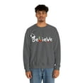 thumbnail image 3 of Believe - Christmas design Unisex Heavy Blend™ Crewneck Sweatshirt, 3 of 4