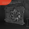 thumbnail image 3 of A-Premium Engine Radiator Cooling Fan Assembly Compatible with Land Rover LR2 2008-2014, 2.0L 3.2L, Replace# LR011906, LR002660, 3 of 8
