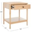 thumbnail image 3 of SAFAVIEH Boden Solid Retro 1 Drawer Nightstand , Natural, 3 of 10