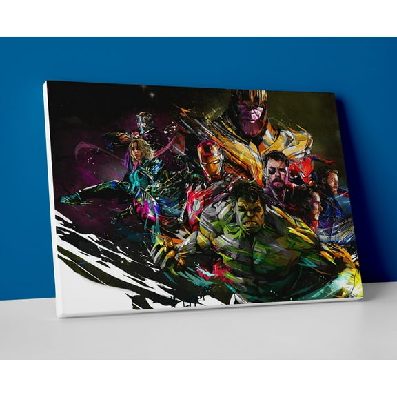 Avengers Painting Poster or Wrapped Canvas