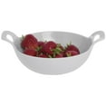 thumbnail image 2 of HUBERT® Double-Handled Serving Bowl, White Melamine- 10 1/4" L x 8" W x 2 1/2" H, 2 of 5
