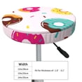 thumbnail image 2 of Goofa Donut Printed Stool Covers Round, Waterproof Round Bar Stool Covers Anti-Slip Round Bar Stool Seat Cover with Elastic Bands Durable -13 inch, 2 of 7