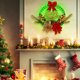thumbnail image 3 of Naiovety Las decoraciones navideñas de plástico iluminan la navideña LED para el hogar con lámpara Kits de decoración para fiestas flor roja, 3 of 6