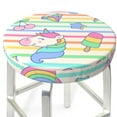 thumbnail image 3 of Fuzoiu Cute Unicorn Print Bar Stool Cushions, Super Breathable Round Bar Stool Covers,Seat Cushion Round- One Cushion Only-13 inch, 3 of 7