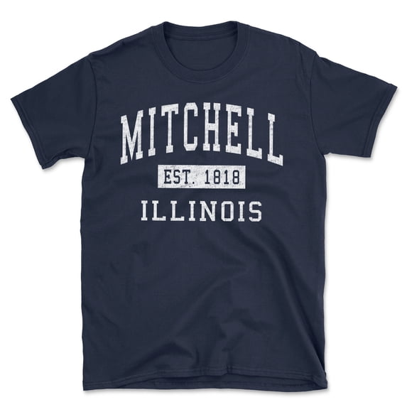 Mitchell Illinois Classic Established Men's Cotton T-Shirt
