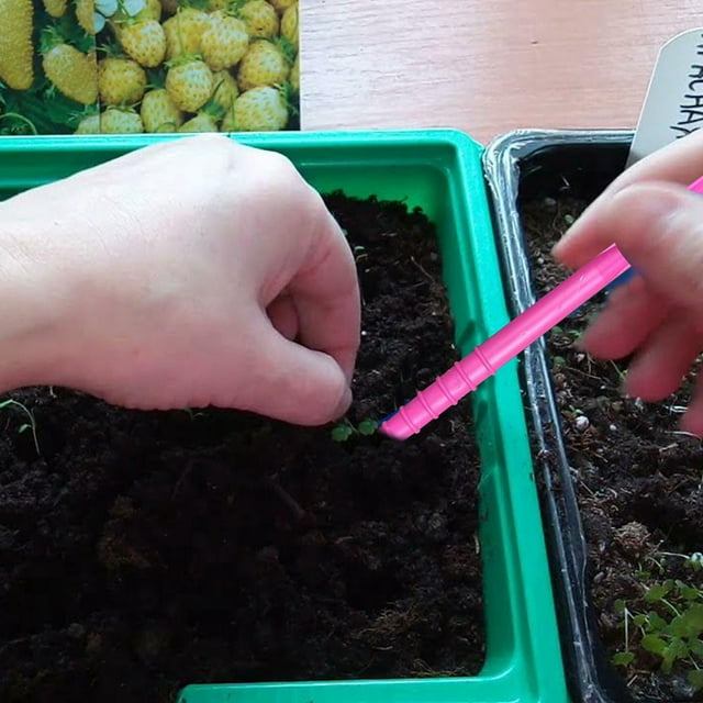 Distributeur pour Jardinage Extérieur Outil de Semis de Pot Efficace Semoir Facile