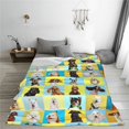 thumbnail image 5 of Salouo arious dog breeds Print Bed Blankets, Flannel Blanket Comfortable Air Conditioning Blanket Lightweight Blanket for Sofa Bed Travel & Couch-60"x50", 5 of 7