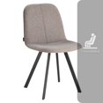 thumbnail image 3 of Juego de 4 Sillas de Comedor Modernas FRATELLO MUEBLES Tapiceria de Terciopelo Color Arena, 3 of 7