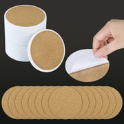 CALCA 144 Pack Sublimation Blank Ceramic Tiles Coasters for Drinks Absorbent with Cork Backing Pads Heat Transfer Cup Coasters for Home Decor 4.25In