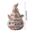 thumbnail image 4 of Halloween Faux Crystal Pumpkin Lantern Ornament Carving Gemstone Desktop Decor, 4 of 11