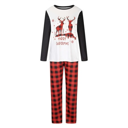 

Girl Clothes Christmas Fashion Women Mommy Printed Top+Pants Family Matching Pajamas Set