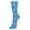 Flamingo Blue, variant on Women's Comfort Novelty Crew Socks, Sushi Blue, 1 Pair