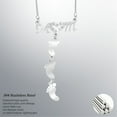 thumbnail image 6 of Jewelry VerPetridure Vertical Feet Necklace With Birthstones for mother's Day gift, 6 of 7