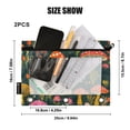 thumbnail image 4 of FORMRS 2 Pack Pencil Pouch for 3 Ring Binder with Clear Window Zipper Case, Orange Mushroom, 4 of 6