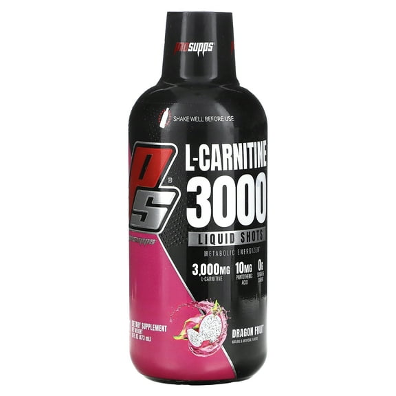 ProSupps L-Carnitine 3000, Liquid Shots, Dragon Fruit, 16 fl oz (473 ml)