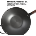 thumbnail image 4 of 14-Inch Carbon Steel Wok and Stir Fry Pan, Heavy-Gauge Flat Bottom for Stovetop Cooking, 4 of 5