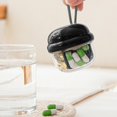 thumbnail image 1 of Feltree Weekly Pill Organizer, 4 Compartments Portable Travel Pill Case with Wide Opening & Handle, Easy to Use Daily Medication Dispenser for Vitamins and Supplements (Multi-Color), 1 of 8
