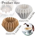 thumbnail image 3 of Strainers, 100PCS yellow Paper Coffee Filters 4.5*7cm, 1-2 Cup Capacity, Fits Basket Filter Coffee Makers, Biodegradable & Compostable Disposable Filters, 3 of 9