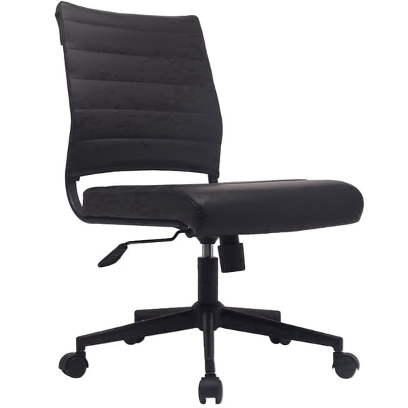 2xhome PU Leather Mid Back Task Chair with Adjustable Height Lumbar Support, Multiple Colors, Set of 1, 1 piece