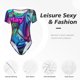 thumbnail image 4 of Balery Neon Free Play Body de cuello redondo de manga corta para mujer Tops de manga corta Tops básicos-X-Large, 4 of 7