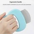thumbnail image 4 of SNNROO Cat Dog Comb Pet Cleaning Massage Shell Comb Grooming Hair Removal Shedding Brush, 4 of 7