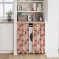 thumbnail image 6 of Spring Flowers Kitchen Curtains 45 Inch Length, Chinese Botanical Pink White Blooms Floral Tiers Curtains for Bathroom Bedroom Cafe, Light Filtering Small Window Treatment Drapes 2 Panels 42"Wx45"L, 6 of 8