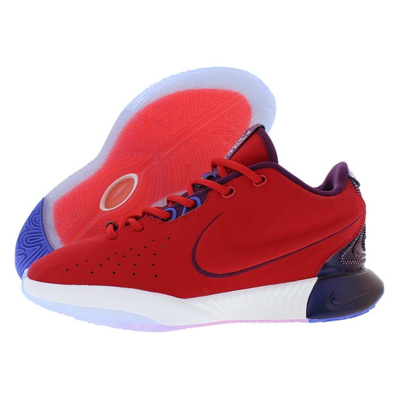Nike Lebron XXI SE GS Boys Shoes Size 4, Color: University Red/Ivory/Bordeaux