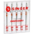 thumbnail image 6 of SINGER Universal Size 80/12 Embroidery Sewing Machine Needles - 5 Count, 6 of 8