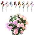 thumbnail image 5 of OIUR Simulated Flower Silk Peony Realistic Fake Flowers Artificial Flower Stems Decorative Silk Branches DIY Arrangements, 5 of 7