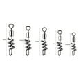 thumbnail image 6 of Ettsollp 10Pcs Fishing Connectors Stainless Steel Cork Screw Swivel Snaps for Outdoor-4#, 6 of 8