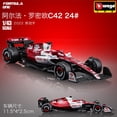 thumbnail image 2 of Bburago 1:43 2022 Alfa Romeo F1 Formula Racing Team C42 #24 Guanyu Zhou #77 Valtteri Bottas modelo de coche de aleación colección juguetes para niños Fivean unisex, 2 of 2
