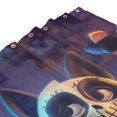 thumbnail image 4 of Shower Curtain, Halloween Cat and Dog Skeleton Waterproof Fabric Plastic Shower Curtain, Drying Fast Bathroom Curtain with 9 Buttonholes, Ruffle Shower Curtain 60x72in, 4 of 8